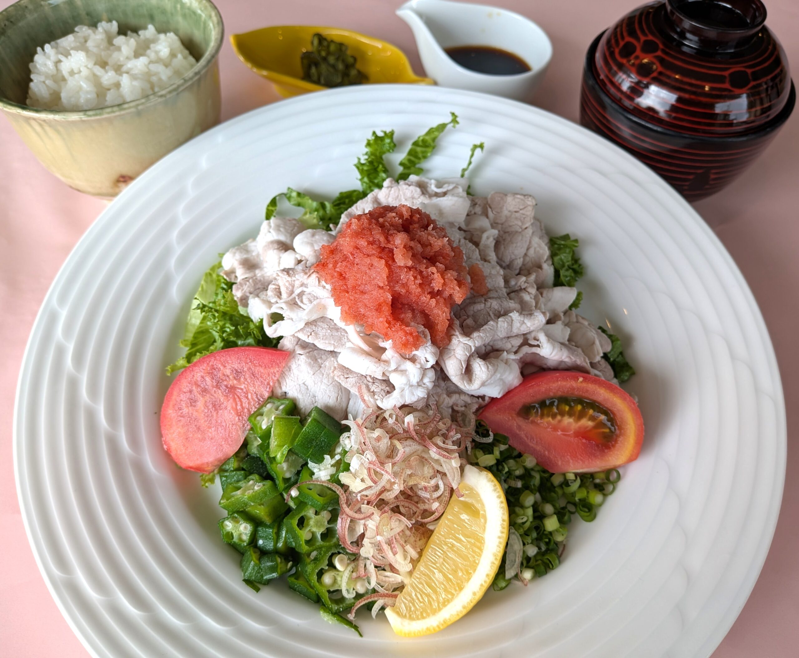 豚の冷しゃぶポン酢